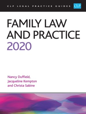 cover image of Family Law and Practice 2020